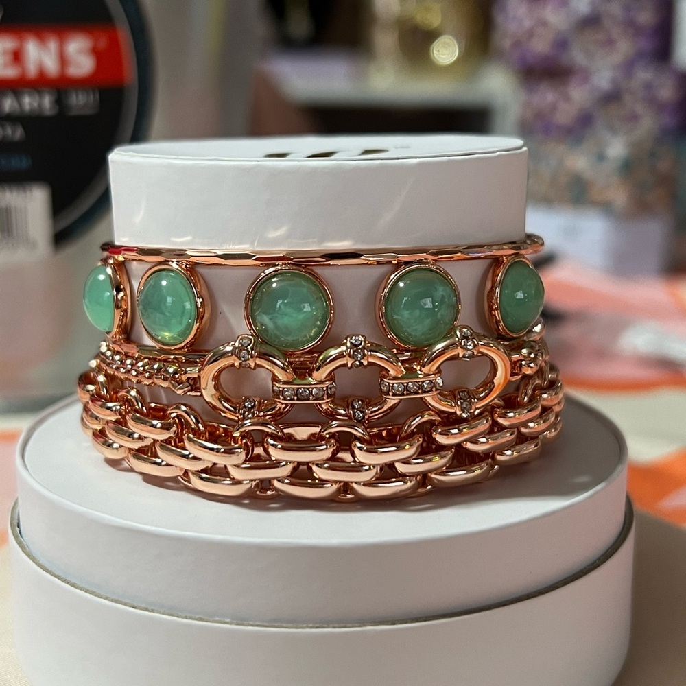 Spring Rose Gold Bracelet Stack